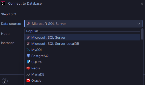 rider connect to database