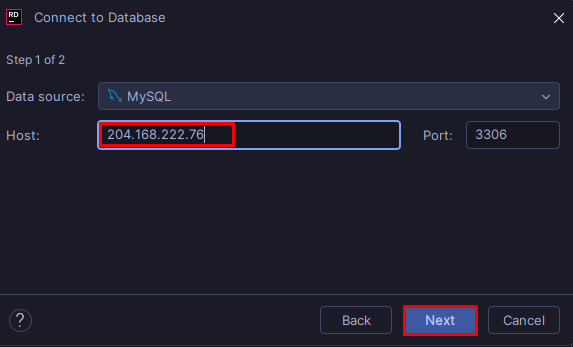 rider connect to database